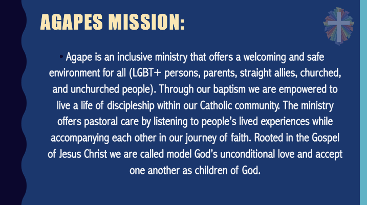 Agape's Mission Statement